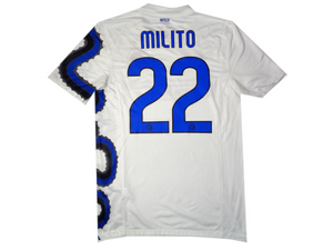 MILITO #22 - INTER MILAN 2010/11 AWAY SHIRT - NIKE - SIZE SMALL