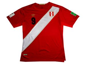 GUERRERO #9 - PERU 2018 WORLD CUP SHIRT - UMBRO - SIZE XL