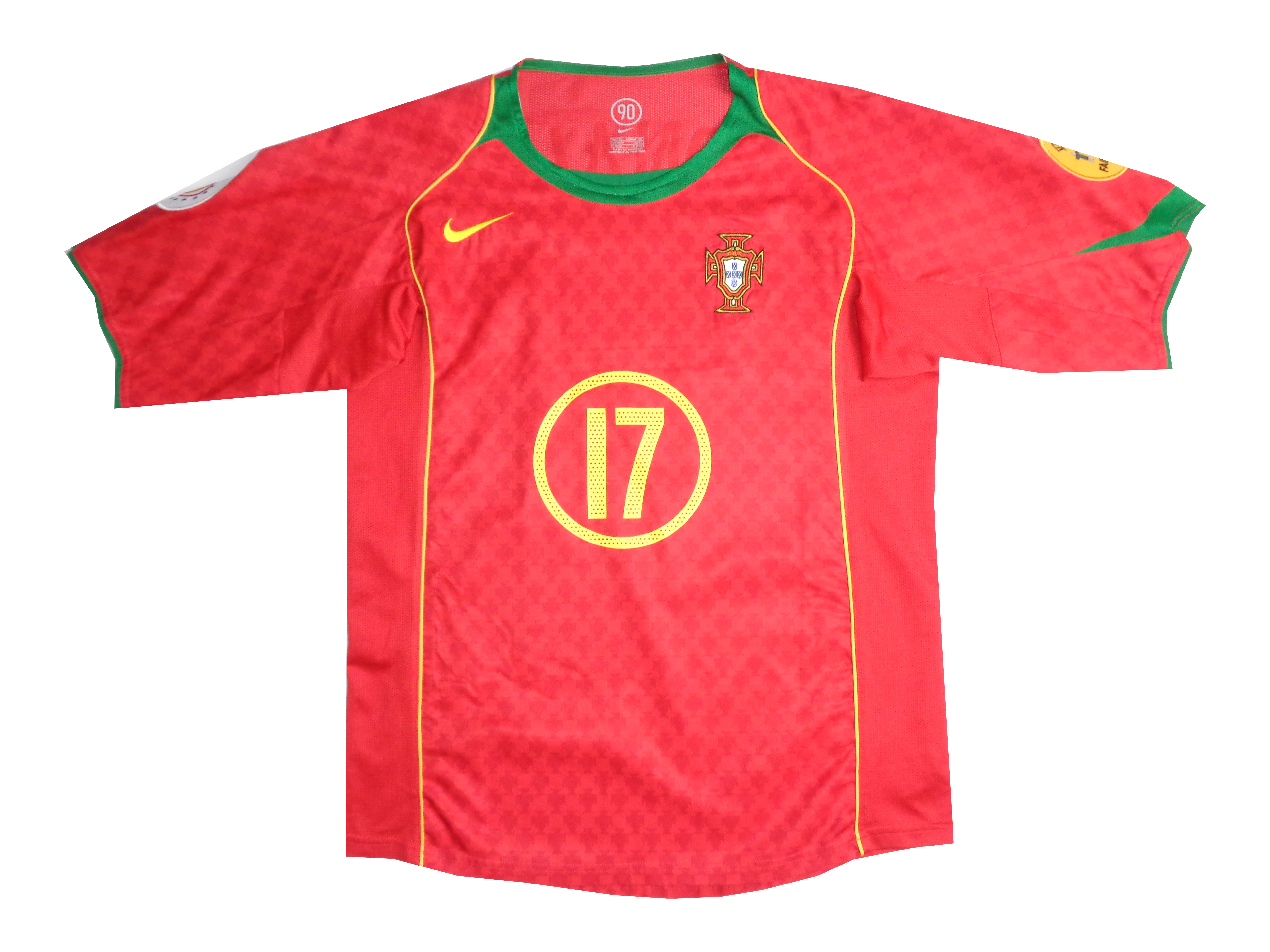 maglia calcio vintage Nike Portugal Cristiano Ronaldo CR7 Euro 2004 st –  greensportvintage
